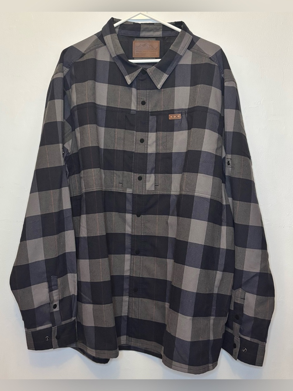 Eberlestock Super Cub Stretch Snap Flannel Grey 3XL